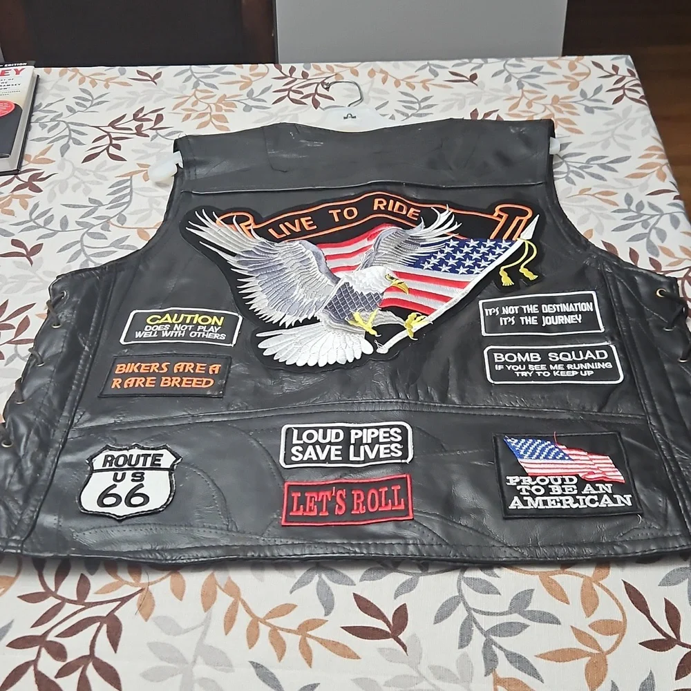 Diamond Supply Co. Black Leather Vest - Picture 9 of 16